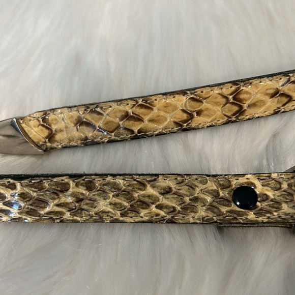 Genuine Vintage Snakeskin Belt by Apple Acc New York - Picture 10 of 12